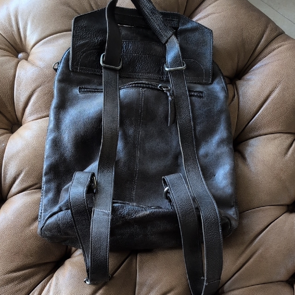 Bed Stu Patsy Graphite Leather Backpack - image 6